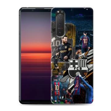 Силиконовый чехол на Sony Xperia 5 II с принтом Messi Barcelona