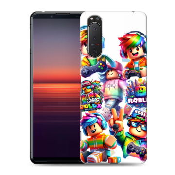 Силиконовый чехол на Sony Xperia 5 II с принтом Roblox Роблокс