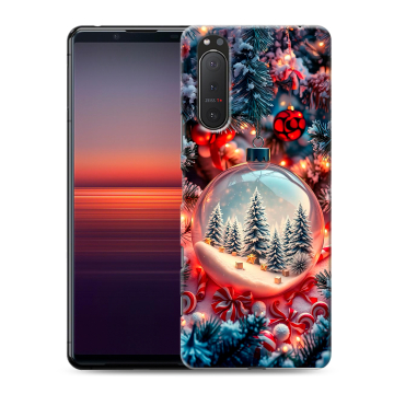 Силиконовый чехол на Sony Xperia 5 II с принтом Новый год Силиконовый чехол на Sony Xperia 5 II с принтом Новый год