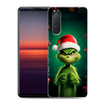 Силиконовый чехол на Sony Xperia 5 II с принтом Гринч Новый год Рождество Силиконовый чехол на Sony Xperia 5 II с принтом Гринч Новый год Рождество