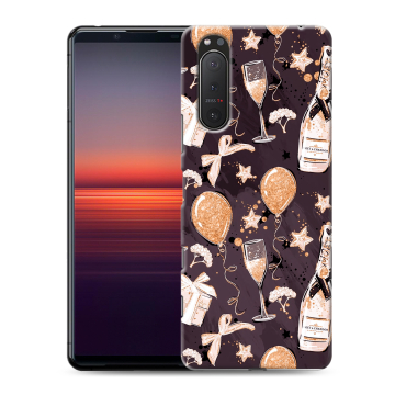 Силиконовый чехол на Sony Xperia 5 II с принтом Новый год Силиконовый чехол на Sony Xperia 5 II с принтом Новый год