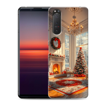 Силиконовый чехол на Sony Xperia 5 II с принтом Новый год Силиконовый чехол на Sony Xperia 5 II с принтом Новый год
