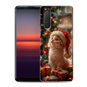 Силиконовый чехол на Sony Xperia 5 II с принтом Новый год Силиконовый чехол на Sony Xperia 5 II с принтом Новый год