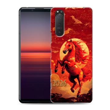 Силиконовый чехол на Sony Xperia 5 II с принтом Новый год Силиконовый чехол на Sony Xperia 5 II с принтом Новый год