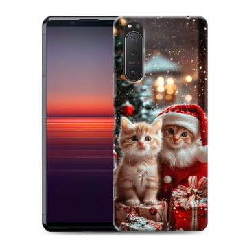 Силиконовый чехол на Sony Xperia 5 II с принтом Новый год Силиконовый чехол на Sony Xperia 5 II с принтом Новый год