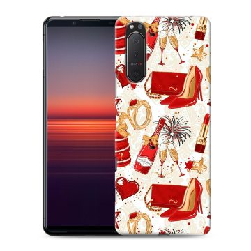 Силиконовый чехол на Sony Xperia 5 II с принтом Новый год Силиконовый чехол на Sony Xperia 5 II с принтом Новый год