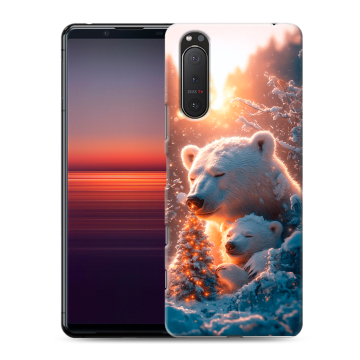 Силиконовый чехол на Sony Xperia 5 II с принтом Новый год Силиконовый чехол на Sony Xperia 5 II с принтом Новый год