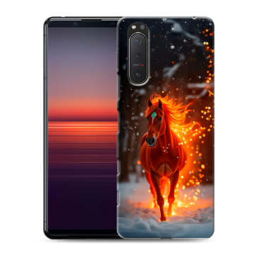 Силиконовый чехол на Sony Xperia 5 II с принтом Новый год Силиконовый чехол на Sony Xperia 5 II с принтом Новый год