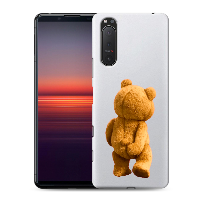 Силиконовый чехол на Sony Xperia 5 II с принтом Медведь Силиконовый чехол на Sony Xperia 5 II с принтом Медведь