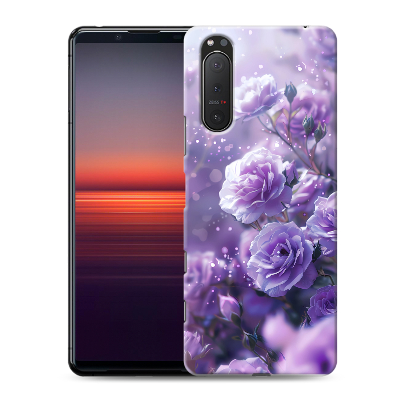 Силиконовый чехол на Sony Xperia 5 II с принтом Розы цветы Силиконовый чехол на Sony Xperia 5 II с принтом Розы цветы