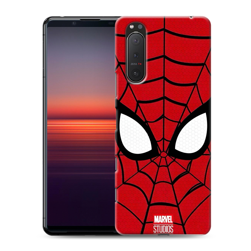 Силиконовый чехол на Sony Xperia 5 II с принтом человек паук spiderman Силиконовый чехол на Sony Xperia 5 II с принтом человек паук spiderman