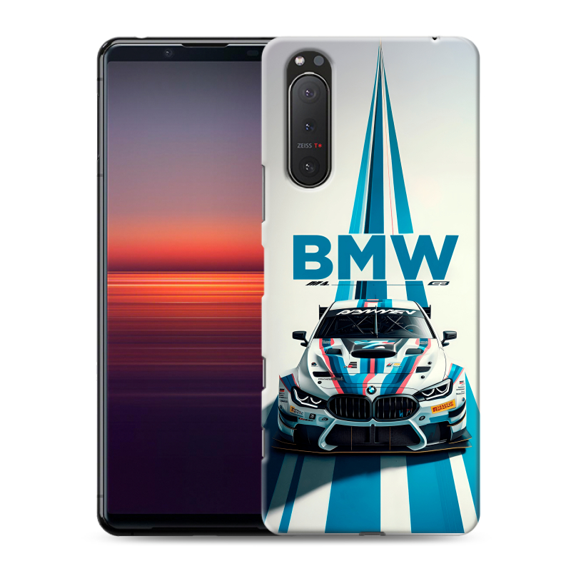 Пластиковый чехол на Sony Xperia 5 II с принтом БМВ BMW Пластиковый чехол на Sony Xperia 5 II с принтом БМВ BMW
