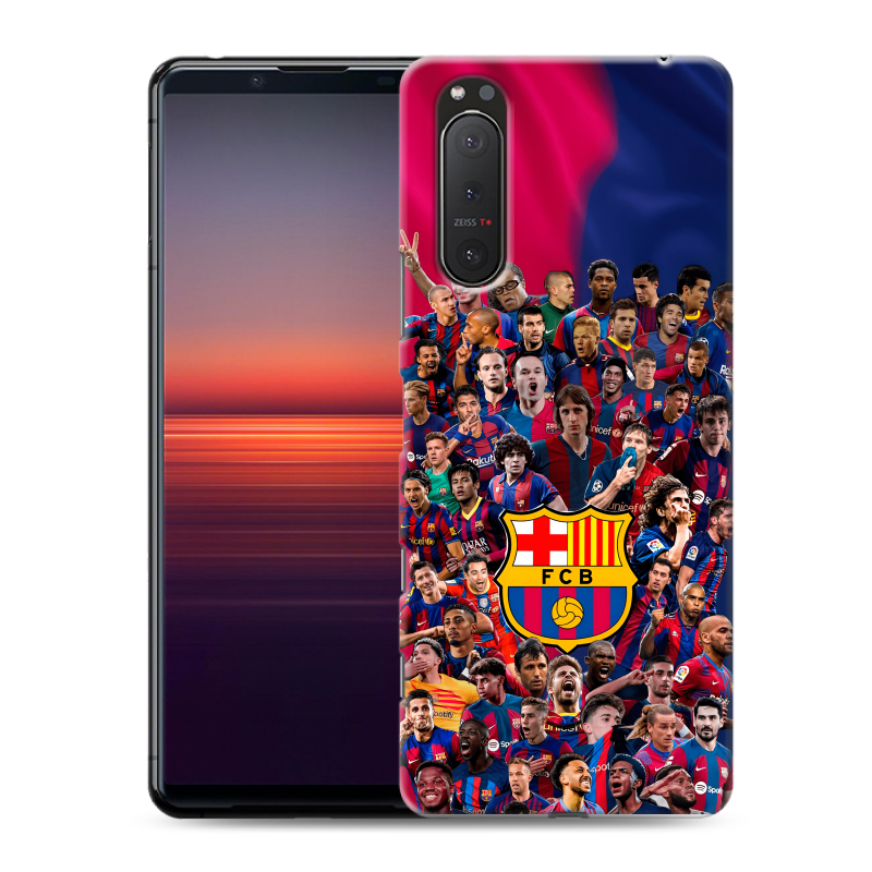 Пластиковый чехол на Sony Xperia 5 II с принтом Барселона Barcelona Пластиковый чехол на Sony Xperia 5 II с принтом Барселона Barcelona