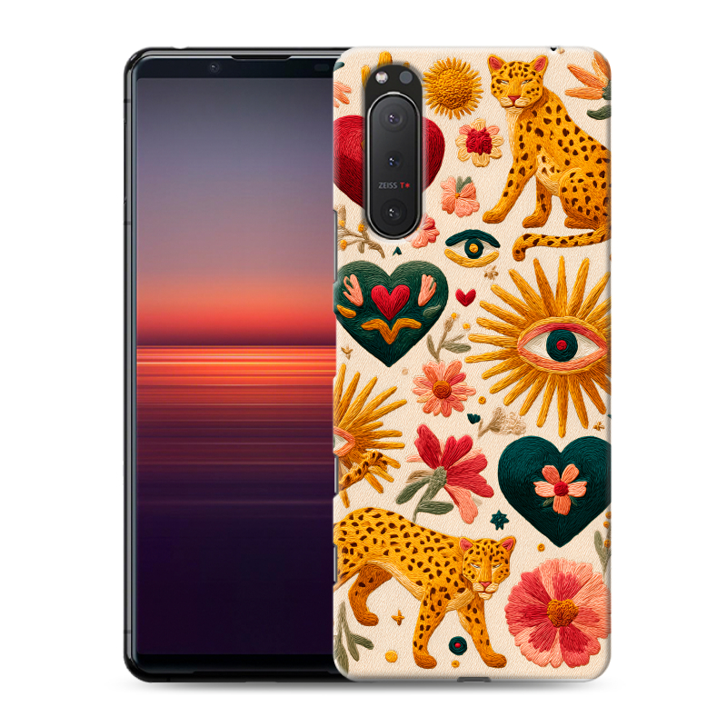 Силиконовый противоударный чехол на Sony Xperia 5 II с принтом Модный принт Силиконовый противоударный чехол на Sony Xperia 5 II с принтом Модный принт