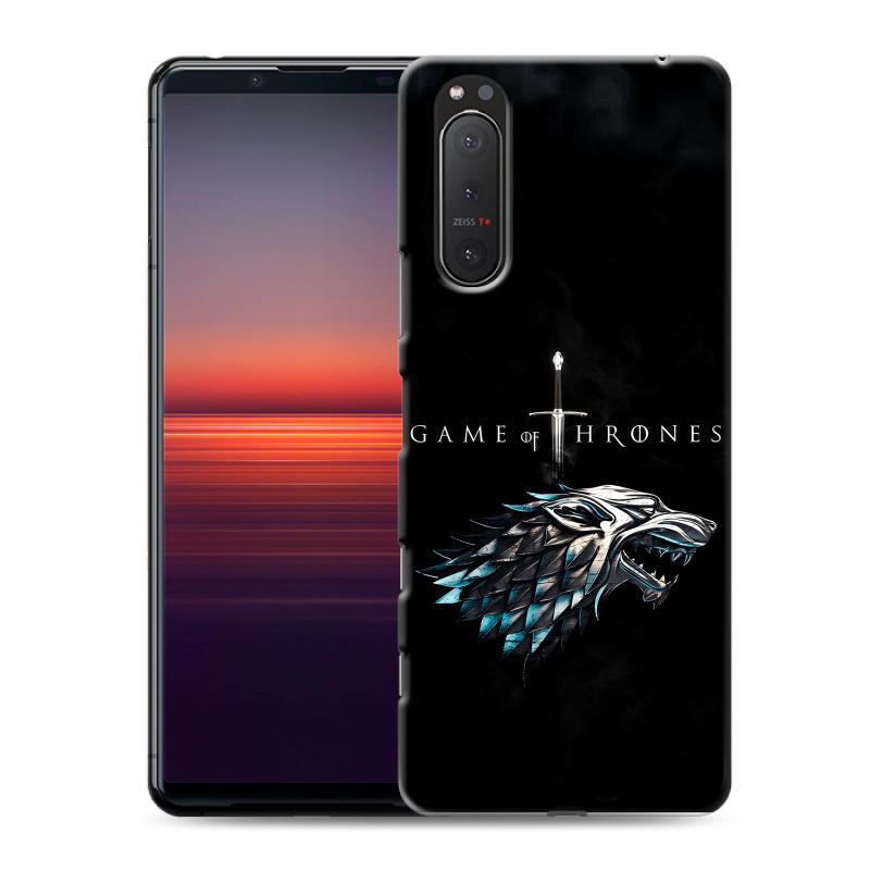 Силиконовый противоударный чехол на Sony Xperia 5 II с принтом Игра Престолов Game Thrones Силиконовый противоударный чехол на Sony Xperia 5 II с принтом Игра Престолов Game Thrones
