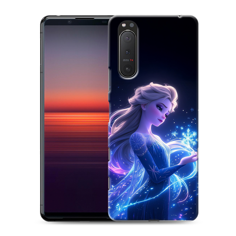 Пластиковый чехол на Sony Xperia 5 II с принтом Холодное сердце Frozen Пластиковый чехол на Sony Xperia 5 II с принтом Холодное сердце Frozen