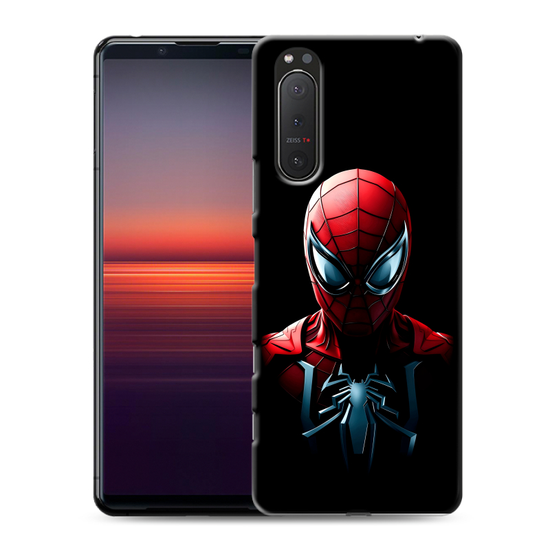 Силиконовый чехол на Sony Xperia 5 II с принтом Spiderman Человек паук Силиконовый чехол на Sony Xperia 5 II с принтом Spiderman Человек паук
