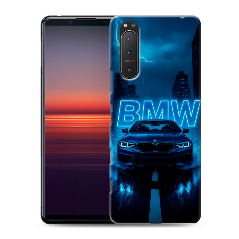 Силиконовый чехол на Sony Xperia 5 II с принтом BMW БМВ Силиконовый чехол на Sony Xperia 5 II с принтом BMW БМВ