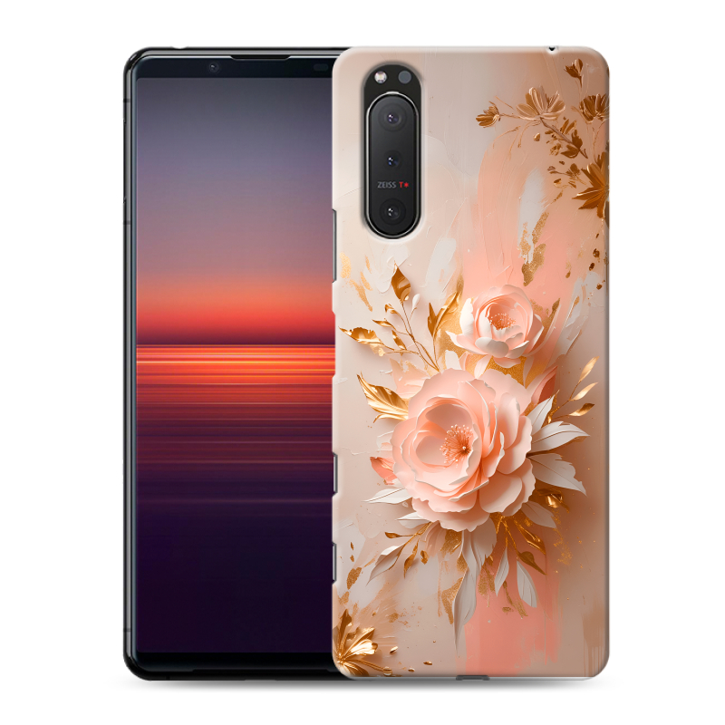 Силиконовый противоударный чехол на Sony Xperia 5 II с принтом женский Силиконовый противоударный чехол на Sony Xperia 5 II с принтом женский