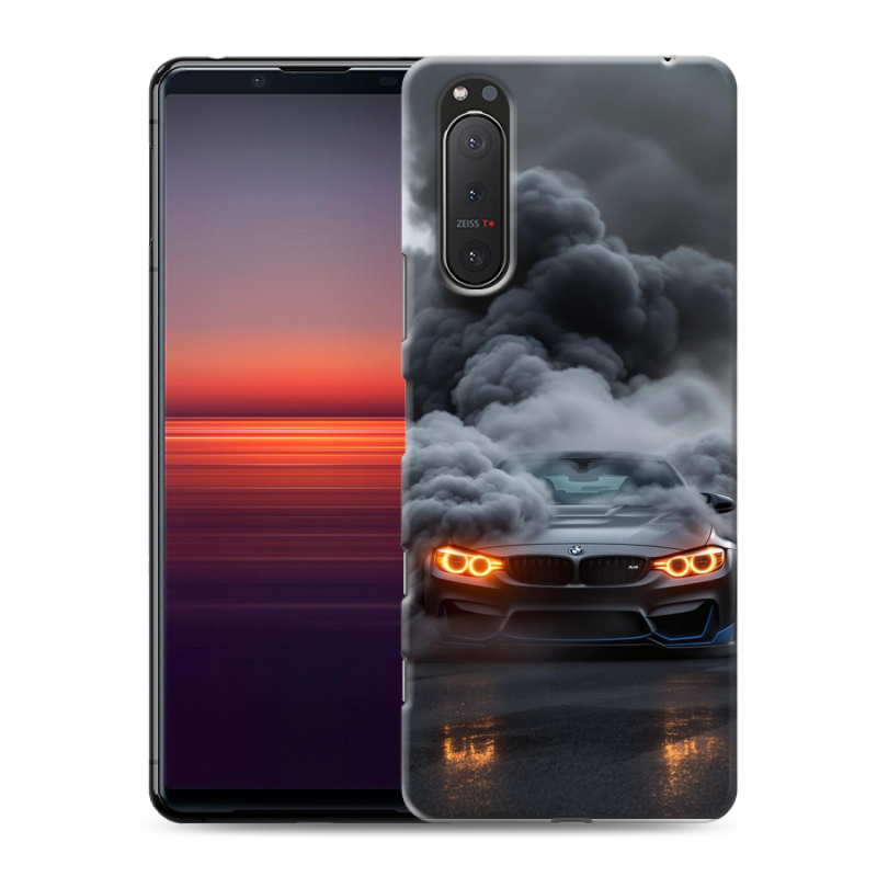 Силиконовый чехол на Sony Xperia 5 II с принтом BMW БМВ Силиконовый чехол на Sony Xperia 5 II с принтом BMW БМВ