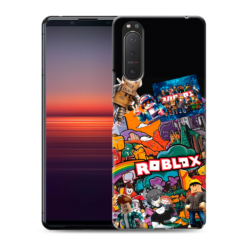 Силиконовый чехол на Sony Xperia 5 II с принтом Roblox Роблокс Силиконовый чехол на Sony Xperia 5 II с принтом Roblox Роблокс