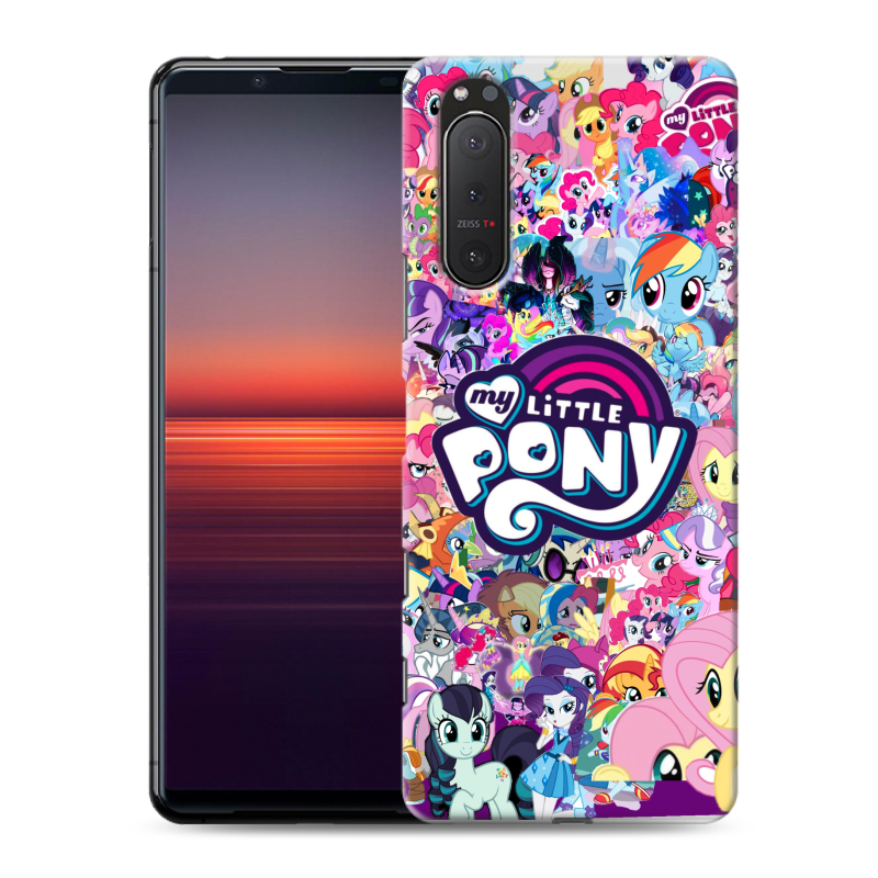 Силиконовый чехол на Sony Xperia 5 II с принтом My little pony Дружба чудо Силиконовый чехол на Sony Xperia 5 II с принтом My little pony Дружба чудо