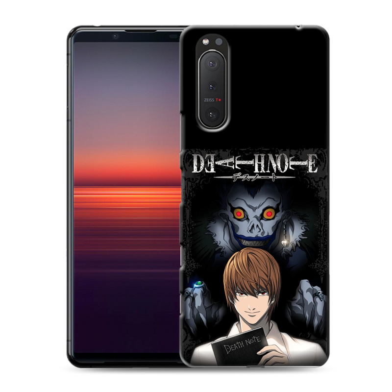 Силиконовый чехол на Sony Xperia 5 II с принтом Death note Тетрадь смерти Силиконовый чехол на Sony Xperia 5 II с принтом Death note Тетрадь смерти