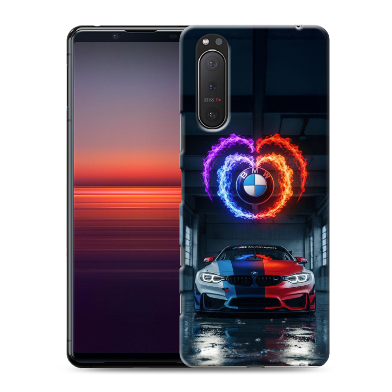Силиконовый противоударный чехол на Sony Xperia 5 II с принтом BMW БМВ Силиконовый противоударный чехол на Sony Xperia 5 II с принтом BMW БМВ