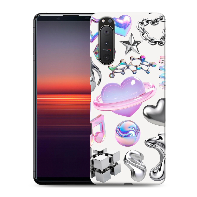 Пластиковый чехол на Sony Xperia 5 II с принтом Y2K Пластиковый чехол на Sony Xperia 5 II с принтом Y2K