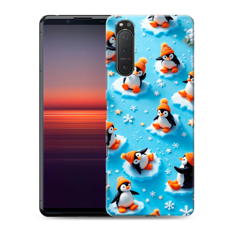 Пластиковый чехол на Sony Xperia 5 II с принтом Новый год Пластиковый чехол на Sony Xperia 5 II с принтом Новый год