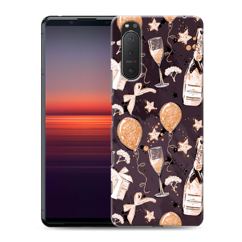 Пластиковый чехол на Sony Xperia 5 II с принтом Новый год Пластиковый чехол на Sony Xperia 5 II с принтом Новый год