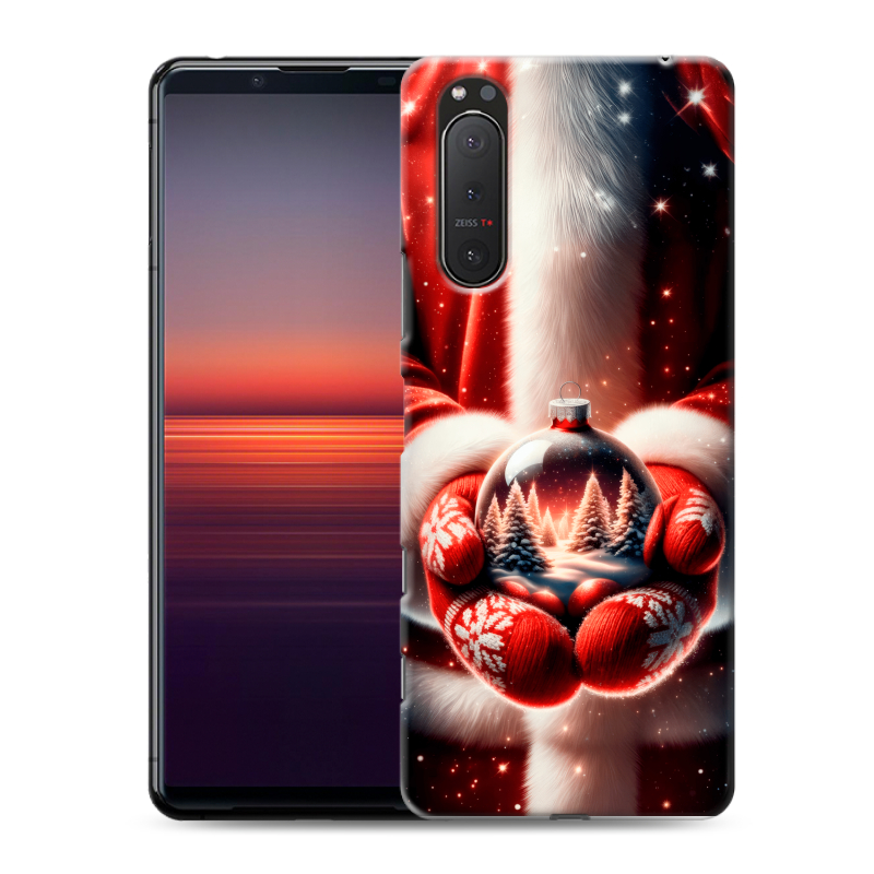 Силиконовый чехол на Sony Xperia 5 II с принтом Новый год Силиконовый чехол на Sony Xperia 5 II с принтом Новый год