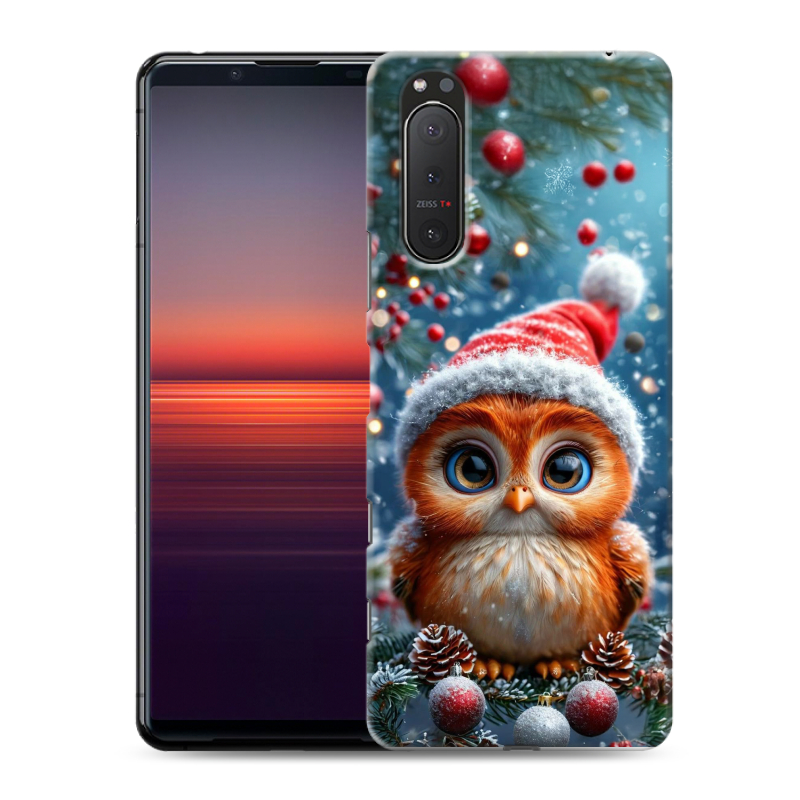 Силиконовый чехол на Sony Xperia 5 II с принтом Новый год Силиконовый чехол на Sony Xperia 5 II с принтом Новый год