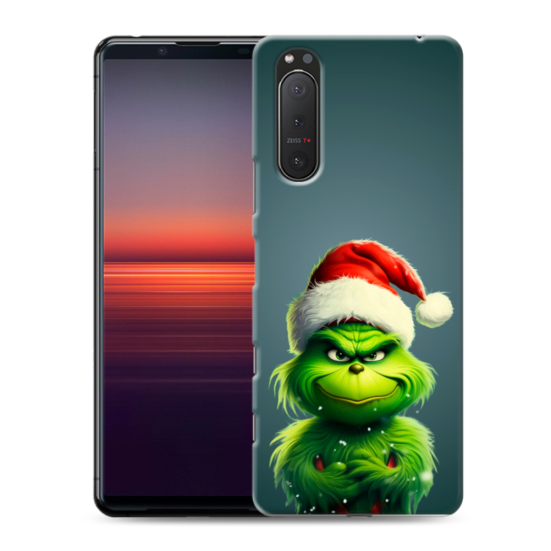 Пластиковый чехол на Sony Xperia 5 II с принтом Новый год Пластиковый чехол на Sony Xperia 5 II с принтом Новый год