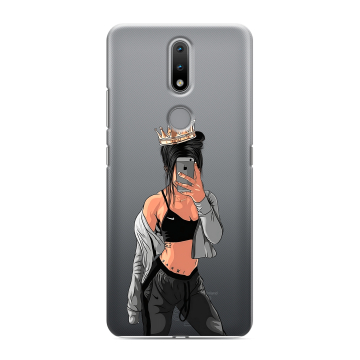 Силиконовый чехол на Nokia 2.4 с принтом Женские принты Силиконовый чехол на Nokia 2.4 с принтом Женские принты