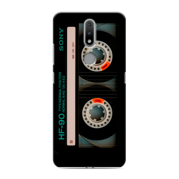 Силиконовый чехол на Nokia 2.4 с принтом Кассета