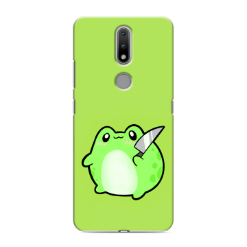 Силиконовый чехол на Nokia 2.4 с принтом Лягушенок Силиконовый чехол на Nokia 2.4 с принтом Лягушенок