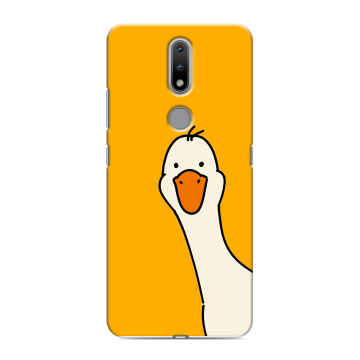 Силиконовый чехол на Nokia 2.4 с принтом Утка Силиконовый чехол на Nokia 2.4 с принтом Утка