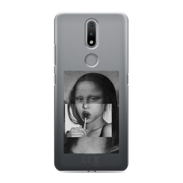 Силиконовый чехол на Nokia 2.4 с принтом Мона Лиза Силиконовый чехол на Nokia 2.4 с принтом Мона Лиза