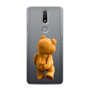 Силиконовый чехол на Nokia 2.4 с принтом Медведь Силиконовый чехол на Nokia 2.4 с принтом Медведь