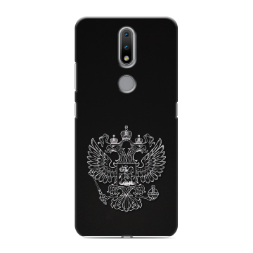 Силиконовый чехол на Nokia 2.4 с принтом Герб России Силиконовый чехол на Nokia 2.4 с принтом Герб России