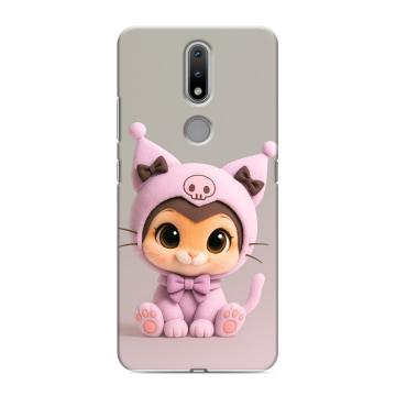 Силиконовый чехол на Nokia 2.4 с принтом Куроми Kuromi Силиконовый чехол на Nokia 2.4 с принтом Куроми Kuromi