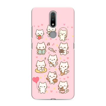 Силиконовый чехол на Nokia 2.4 с принтом Hello Kitty Хелоу Кити Силиконовый чехол на Nokia 2.4 с принтом Hello Kitty Хелоу Кити