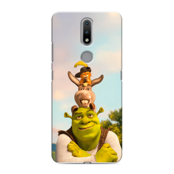 Силиконовый чехол на Nokia 2.4 с принтом Шрек Shrek