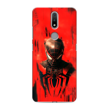 Силиконовый чехол на Nokia 2.4 с принтом человек паук spiderman Силиконовый чехол на Nokia 2.4 с принтом человек паук spiderman