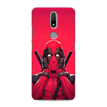 Силиконовый чехол на Nokia 2.4 с принтом Дедпул Deadpool Силиконовый чехол на Nokia 2.4 с принтом Дедпул Deadpool