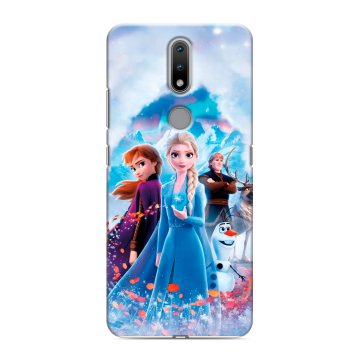 Силиконовый чехол на Nokia 2.4 с принтом Холодное сердце Frozen Силиконовый чехол на Nokia 2.4 с принтом Холодное сердце Frozen