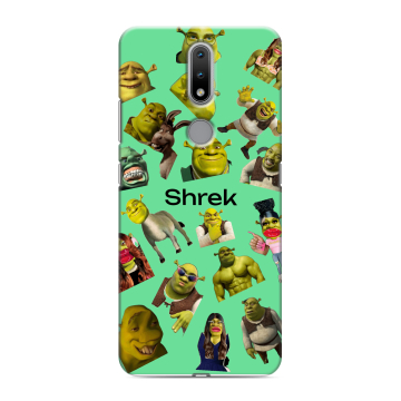 Силиконовый чехол на Nokia 2.4 с принтом Шрек Shrek