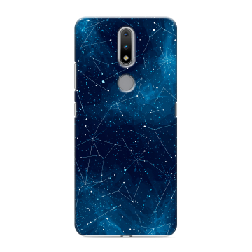Силиконовый чехол на Nokia 2.4 с принтом Космос звезды
