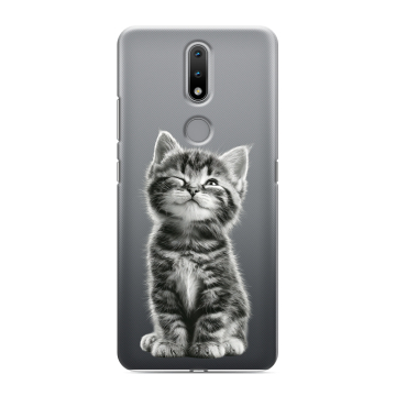 Силиконовый чехол на Nokia 2.4 с принтом Котенок Силиконовый чехол на Nokia 2.4 с принтом Котенок